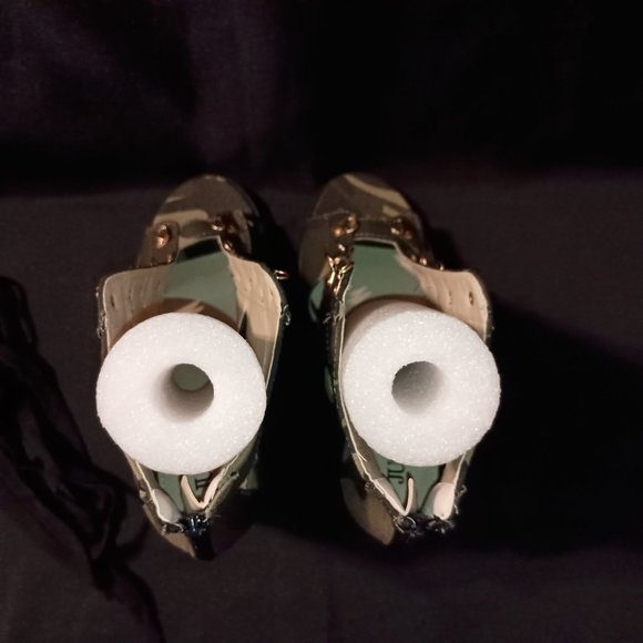 (JUSTFAB) Zola Lace-Up Gladiator Chunky Heeled Bootie - Picture 9 of 11